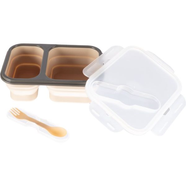 Zopa Zopa Silicone Lunch Box Large komplet pribora za jelo Sand Beige 21x15 cm 1 kom