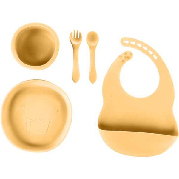 Zopa Zopa Silicone Set komplet pribora za jelo za djecu Mustard Yellow 1 kom