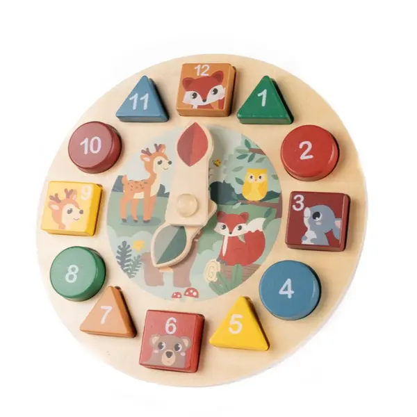 Zopa Zopa Wooden Clock aktivna igračka od drva 1 kom