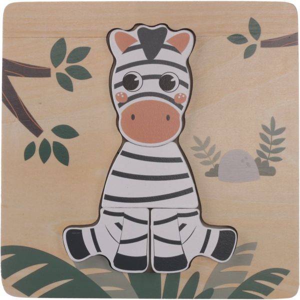 Zopa Zopa Wooden Puzzle Small puzzle od drva Zebra 1 kom