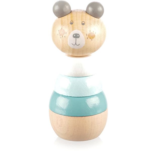 Zopa Zopa Wooden Rings Toy animal životinjica za slaganje od drva Bear 1 kom