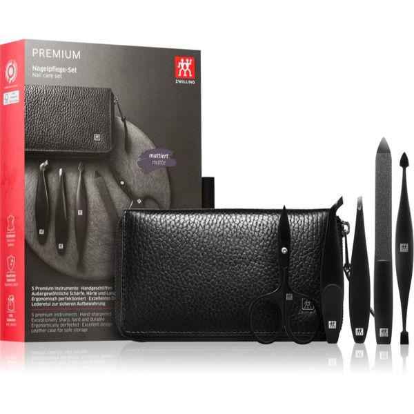 Zwilling Zwilling Premium Black set za manikuru za muškarce