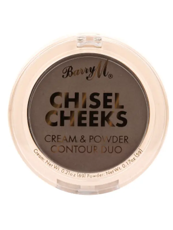 Barry M Barry M kremasti i puderasti kontur duo - Chisel Cheeks Cream & Powder Contour Duo - Dark