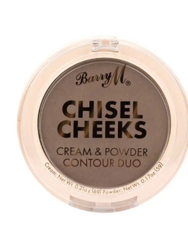 Barry M Barry M kremasti i puderasti kontur duo - Chisel Cheeks Cream & Powder Contour Duo - Medium
