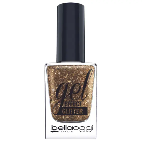 bellaoggi bellaoggi Gel Effect Glitter Nail Polish - Funky Gold