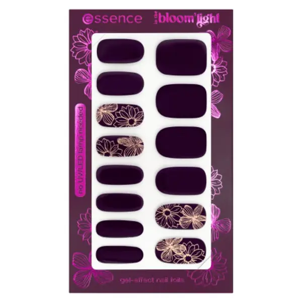 essence essence In The Bloom'light Gel-Effect Nail Foils - 01 Moonflowers Are My Favorite