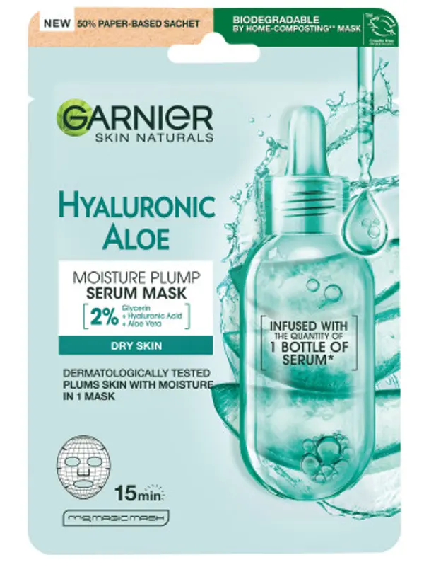 Garnier Garnier maska - Skin Natural Hyaluronic Aloe Face Mask