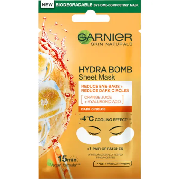 Garnier Garnier maska - Skin Naturals Eye Tissue Mask For Dark Circles