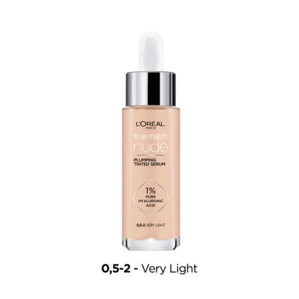 L’Oréal Paris L’Oréal Paris True Match Nude Plumping Tinted Serum - 0.5-2 Very Light