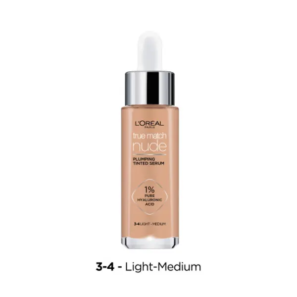 L’Oréal Paris L’Oréal Paris True Match Nude Plumping Tinted Serum - 3-4 Light/Medium
