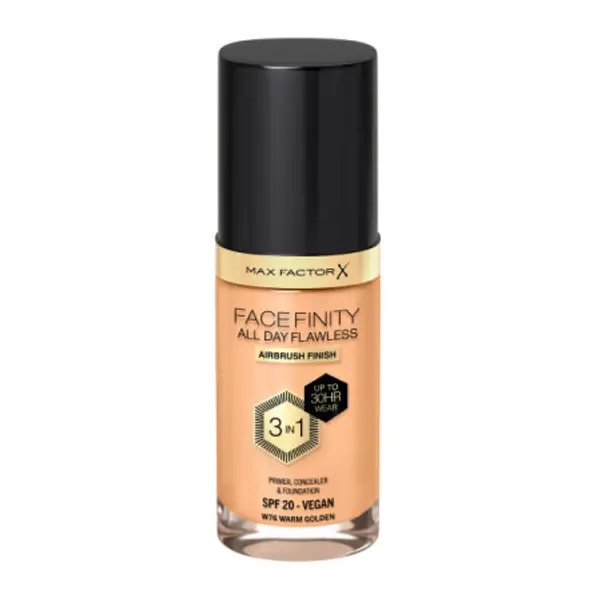 Max Factor Max Factor Facefinity Foundation - W76 Warm Golden - puder