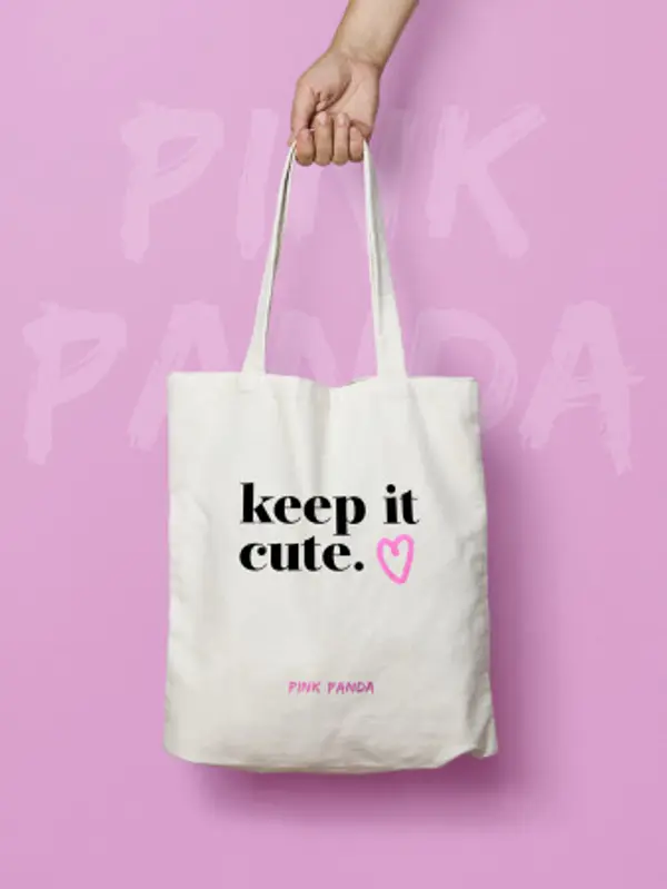 PINK PANDA PINK PANDA Keep It Cute Tote Bag