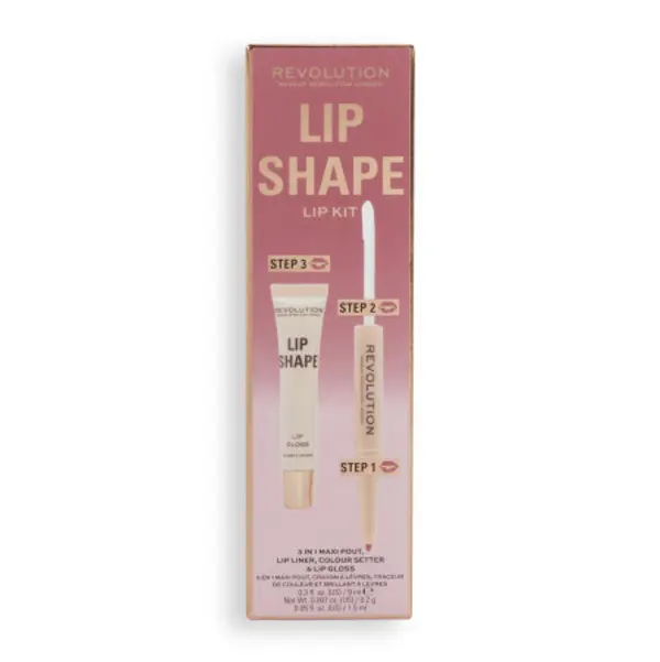 Revolution Revolution Lip Shape Kit Rose Pink