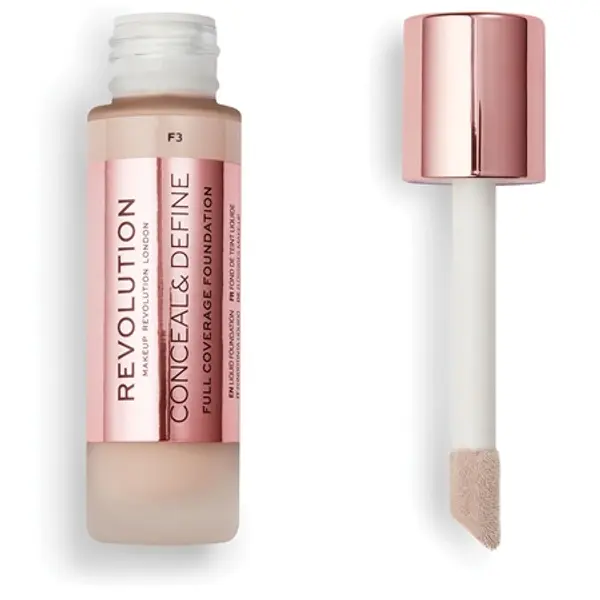 Revolution Revolution tekuća podloga - Conceal & Define Full Coverage Foundation - F3
