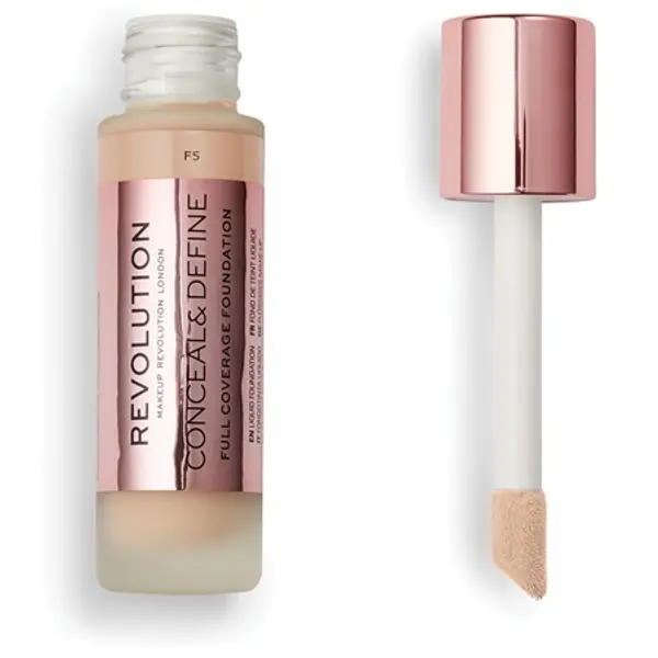 Revolution Revolution tekuća podloga - Conceal & Define Full Coverage Foundation - F5