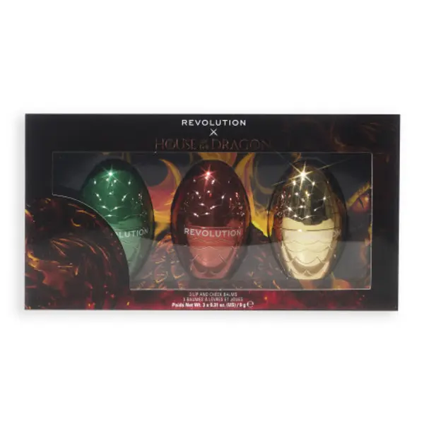 Revolution Revolution x House of Dragon Dragon Egg Lip and Cheek Balm Set - set balzama za usne i obraze