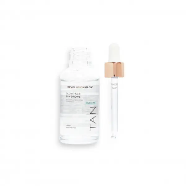 Revolution Skincare Revolution Skincare Glow kapi za samotamnjenje lica - Buildable Face Tanning Drops With Illuminating Hyaluronic