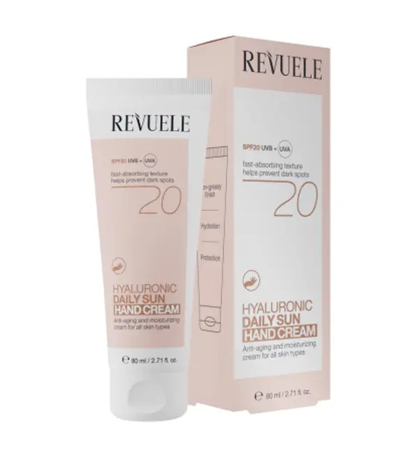 Revuele Revuele dnevna krema za sunce SPF20 - Hyaluronic Daily Sun Hand Cream SPF20