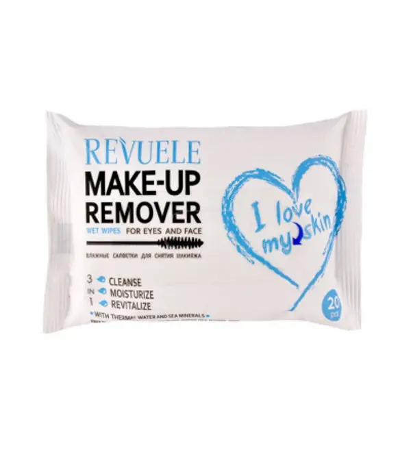 Revuele Revuele maramice za čišćenje makeupa - I Love My Skin Wet Wipes For Eyes And Face