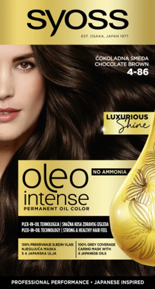 Syoss Syoss intenzivna postojana uljana boja - Oleo Intense Permanent Oil Color - 4-86 Chocolate Brown