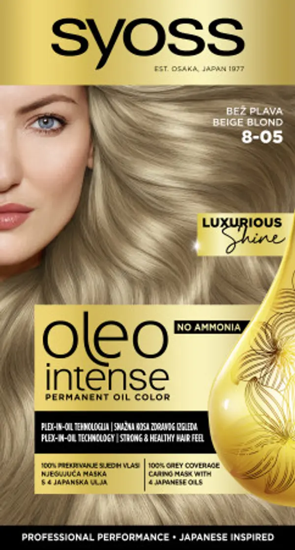 Syoss Syoss intenzivna postojana uljana boja - Oleo Intense Permanent Oil Color - 8-05 Beige Bliond