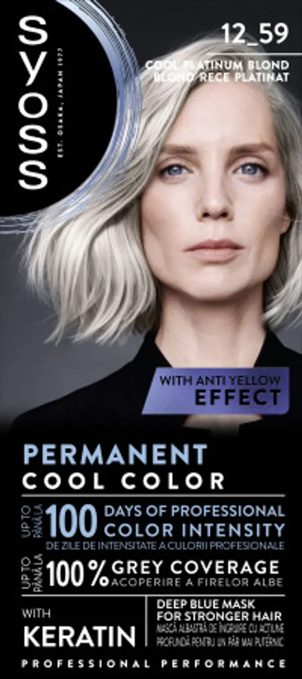 Syoss Syoss trajna boja za kosu - Permanent Coloration - 12_59 Cool Platinum Blond