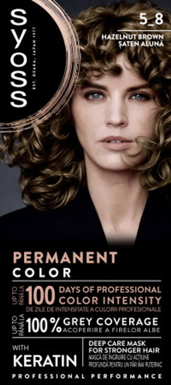 Syoss Syoss trajna boja za kosu - Permanent Coloration - 5_8 Hezelnut Brown- 5_8 lješnjak smeđa
