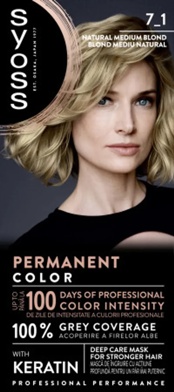 Syoss Syoss trajna boja za kosu - Permanent Coloration - 7_1 Medium Blond-  7_1 srednje plava