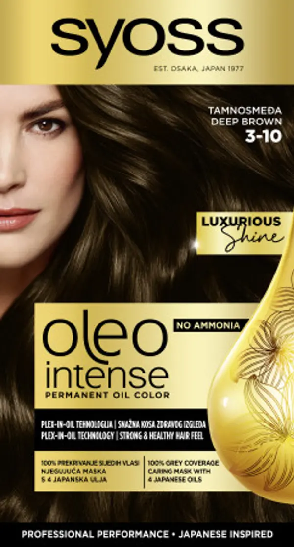 Syoss Syoss trajna uljana boja za kosu - Oleo Intense - 3-10 Deep Brown