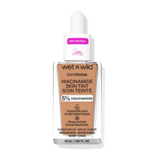 wet n wild wet n wild  Bare Focus Niacinamide Skin Tint - Amber Beige