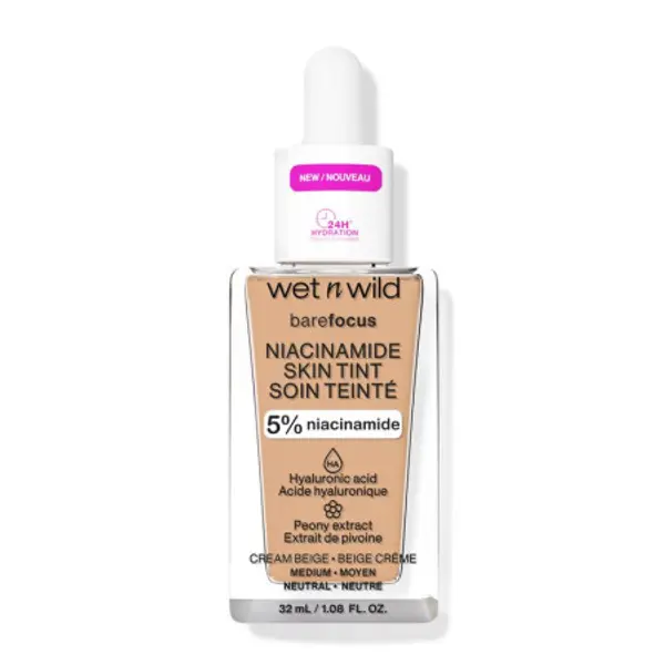 wet n wild wet n wild  Bare Focus Niacinamide Skin Tint - Cream Beige