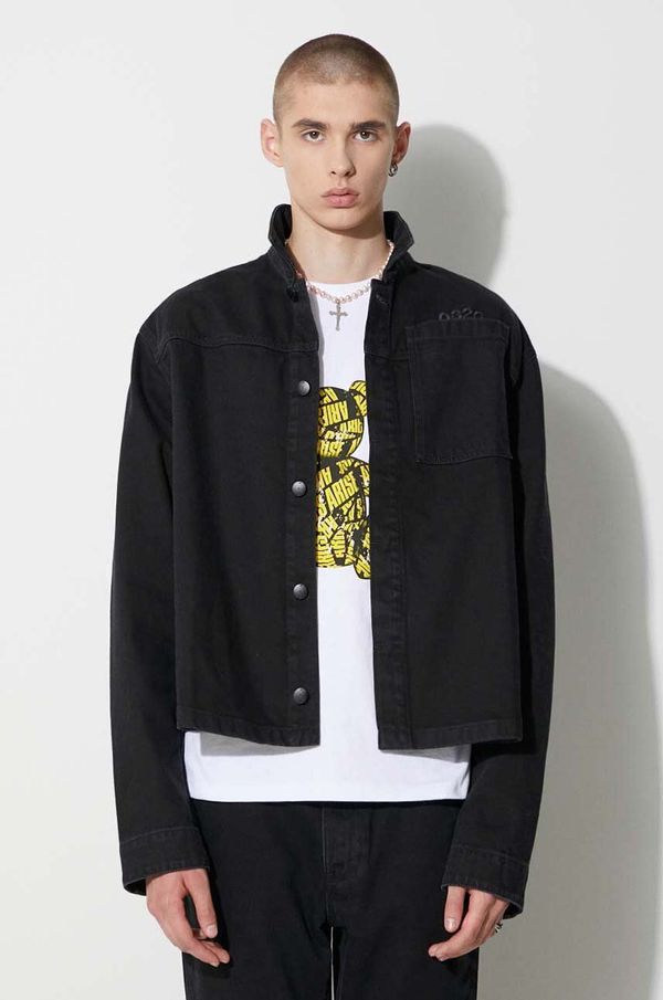 032C Košulja 032C za muškarce, boja: crna, za prijelazno razdoblje