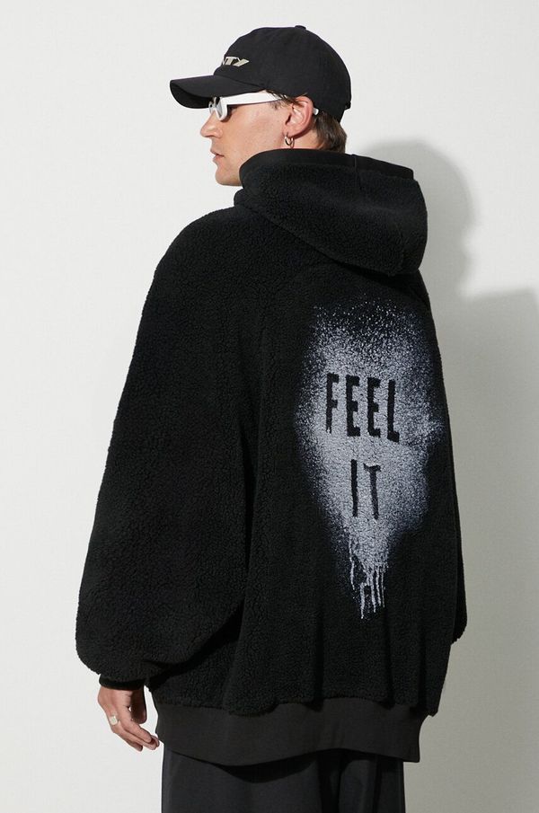 1017 ALYX 9SM Dvostrana dukserica 1017 ALYX 9SM za muškarce, boja: crna, s kapuljačom, bez uzorka