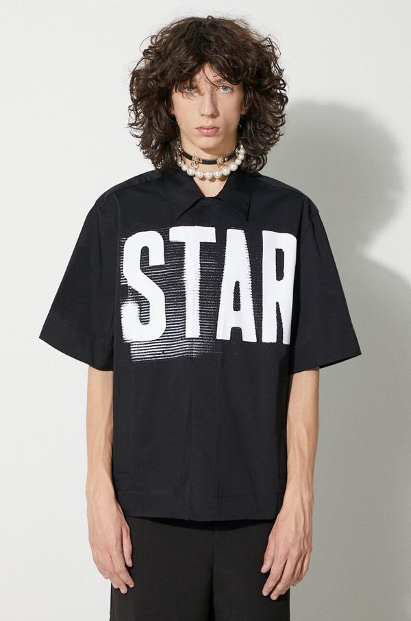 1017 ALYX 9SM Košulja 1017 ALYX 9SM za muškarce, boja: crna, relaxed, s klasičnim ovratnikom