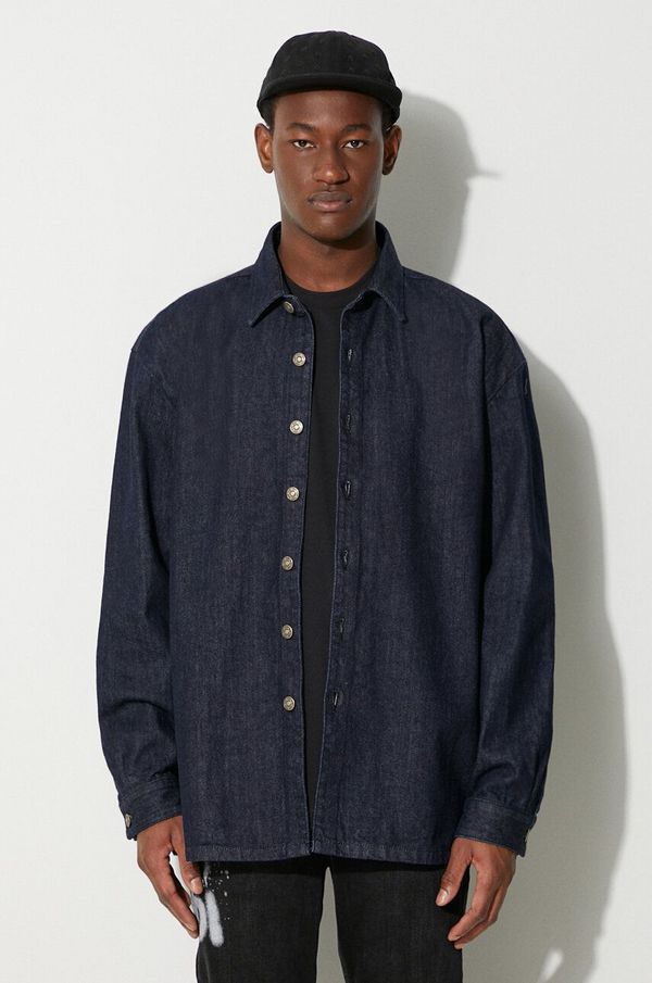 424 Traper košulja 424 za muškarce, boja: tamno plava, relaxed, s klasičnim ovratnikom, 35424EJ01L2.236545