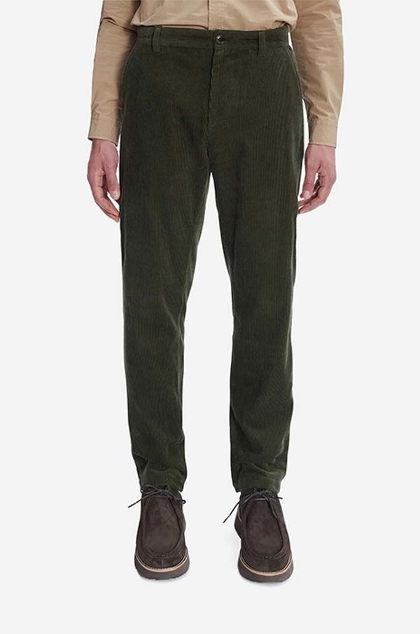 A.P.C. Hlače A.P.C. Pantalon Constantin MILITARY KHAKI za muškarce, boja: zelena, ravni kroj, COESP.H08396-MILITARYKH