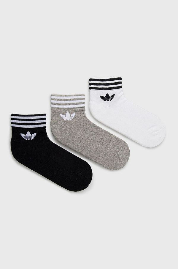 adidas Originals Čarape adidas Originals (3-pack) HC9550 boja: bijela, HC9550-WHT/MGREY