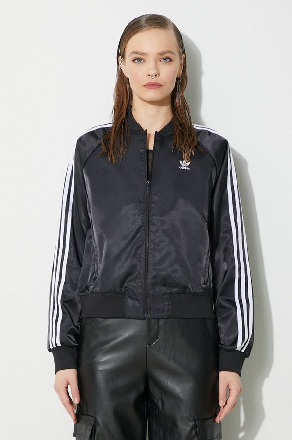 adidas Originals Dukserica adidas Originals SST Loose za žene, boja: crna, s aplikacijom