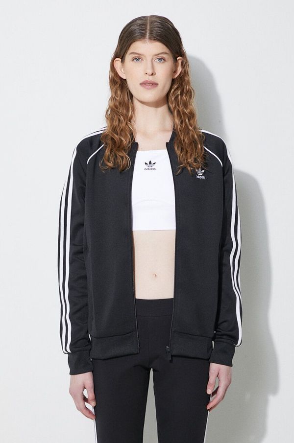 adidas Originals Dukserica adidas Originals za žene, boja: crna, s aplikacijom