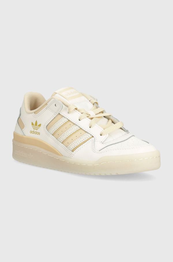 adidas Originals Kožne tenisice adidas Originals Forum Low CL W boja: bež, IG3688