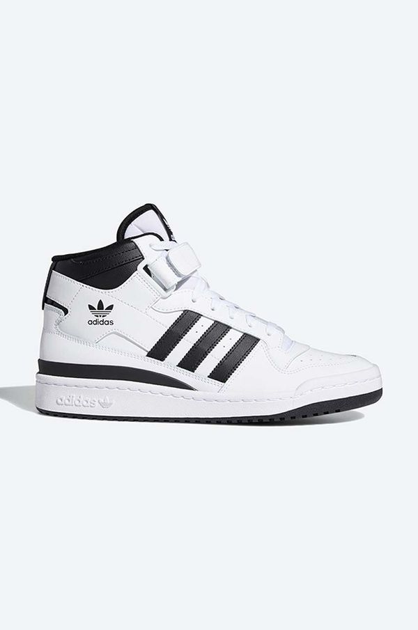 adidas Originals Kožne tenisice adidas Originals Forum Mid boja: bijela, FY7939-white
