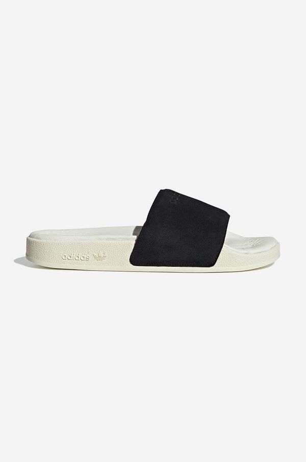 adidas Originals Natikače od brušene kože adidas Originals Adilette boja: crna, FZ6483-black