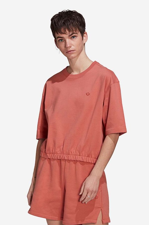 adidas Originals Pamučna majica adidas Originals boja: crna, glatki model, HM1794-black