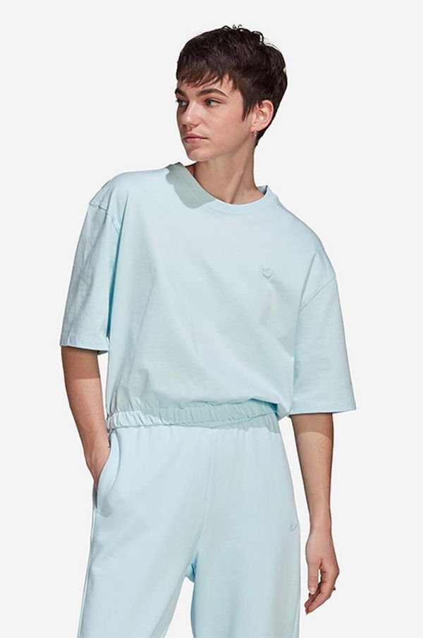 adidas Originals Pamučna majica adidas Originals boja: crna, glatki model, HM1796-black