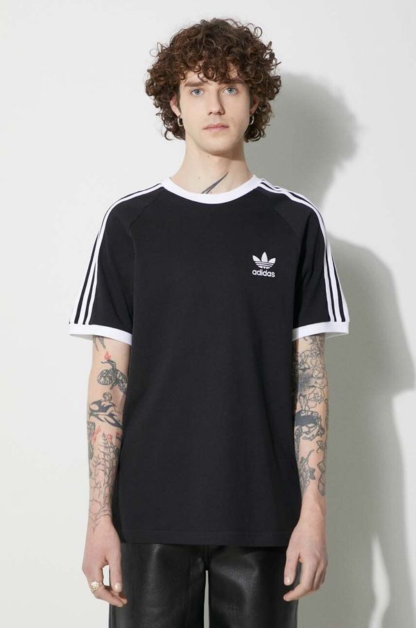 adidas Originals Pamučna majica adidas Originals boja: crna, s uzorkom, IA4845-BLACK