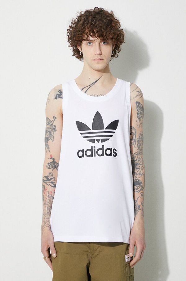 adidas Originals Pamučni top adidas Originals Adicolor Classics Trefoil Tank Top boja: bijela, IA4808-white