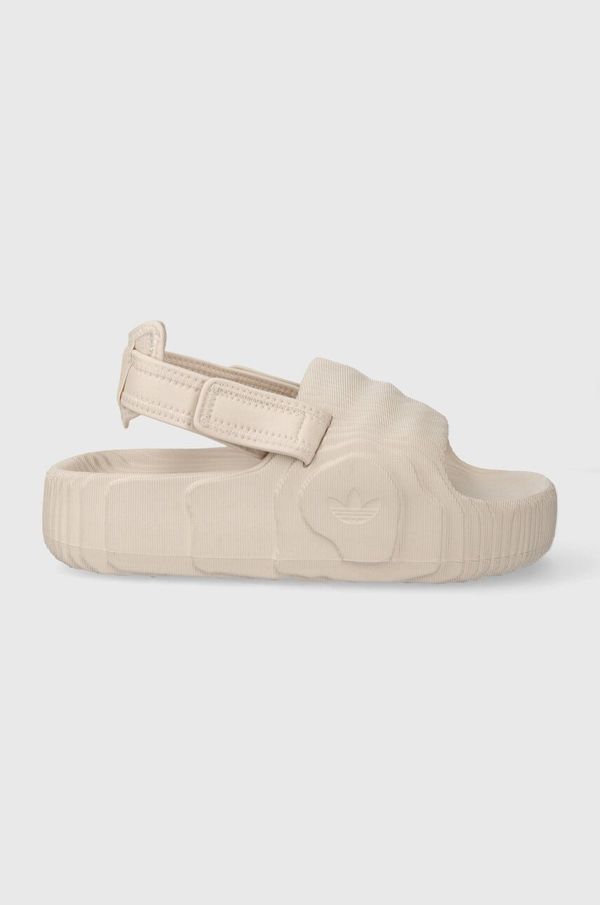 adidas Originals Sandale adidas Originals Adilette 22 XLG za žene, boja: bež, s platformom, IE5651