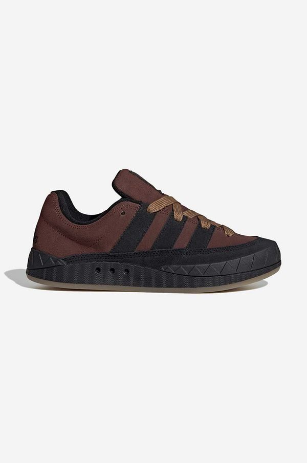 adidas Originals Tenisice od brušene kože adidas Originals Adimatic boja: smeđa, HQ6903-brown