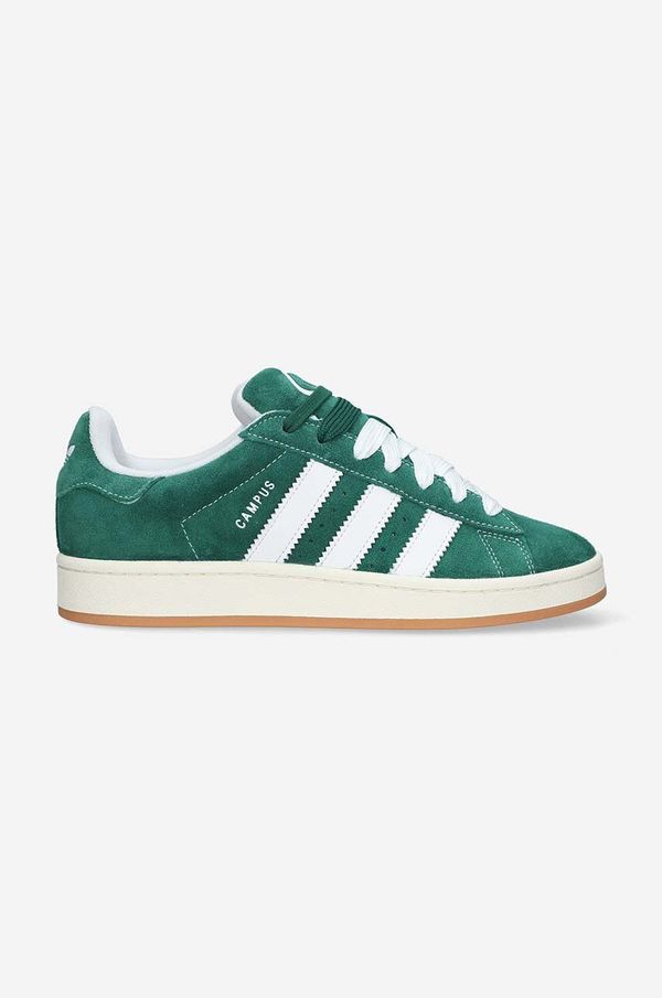 adidas Originals Tenisice od brušene kože adidas Originals Campus 00s boja: zelena, H03472-green