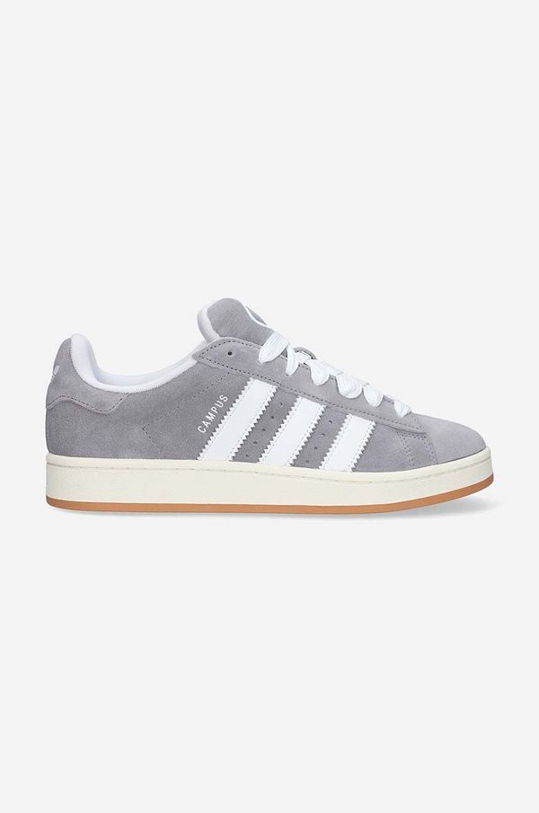 adidas Originals Tenisice od brušene kože adidas Originals Campus0S boja: siva, HQ8707-grey